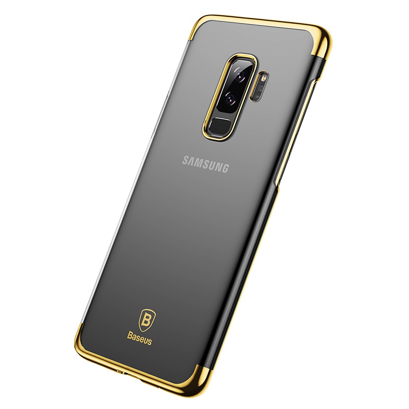 Silikonové pouzdro Baseus Glitter Case pro Samsung Galaxy S9 Plus, zlatá