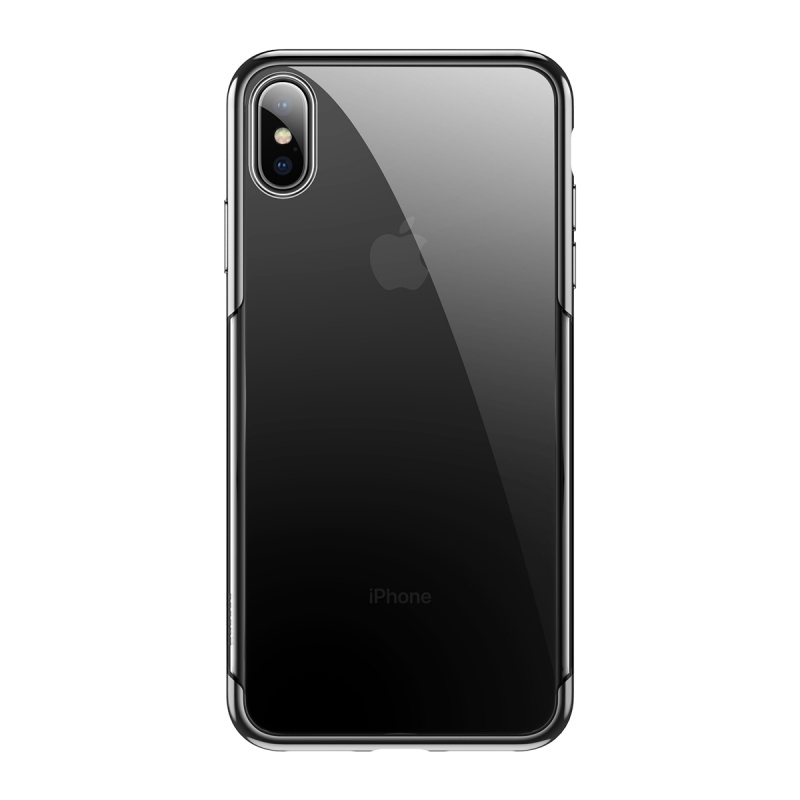 Silikonové pouzdro Baseus Glitter Case pro Apple iPhone X/XS, černá
