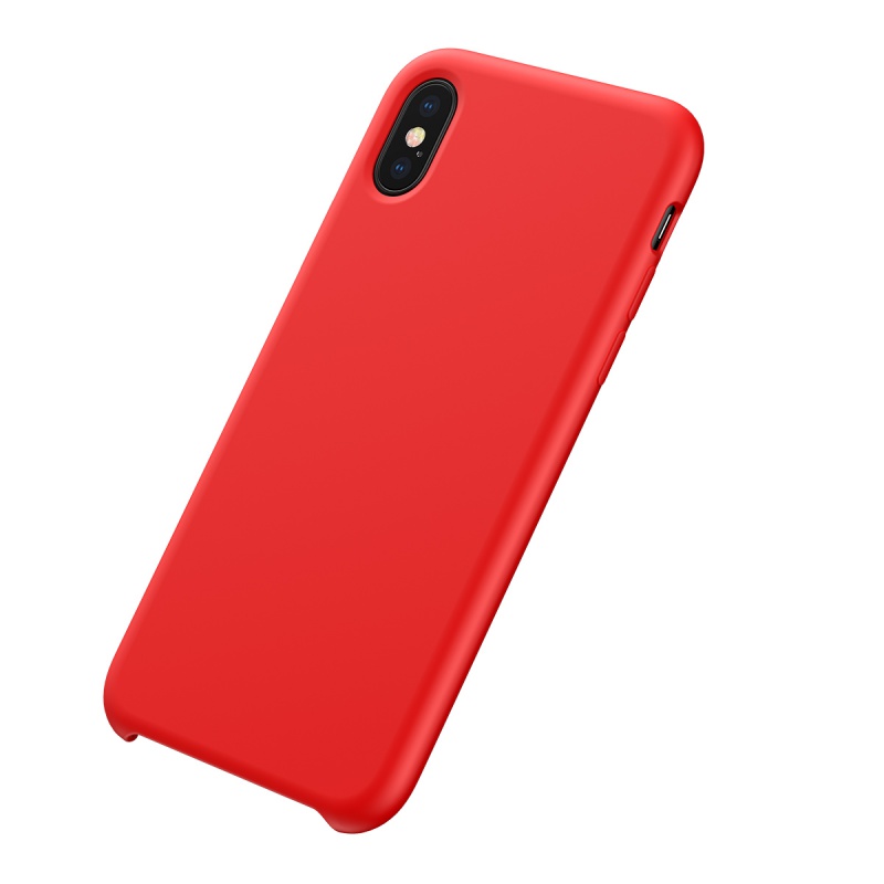 Silikonové pouzdro Baseus Original LSR Case pro Apple iPhone X/XS, red