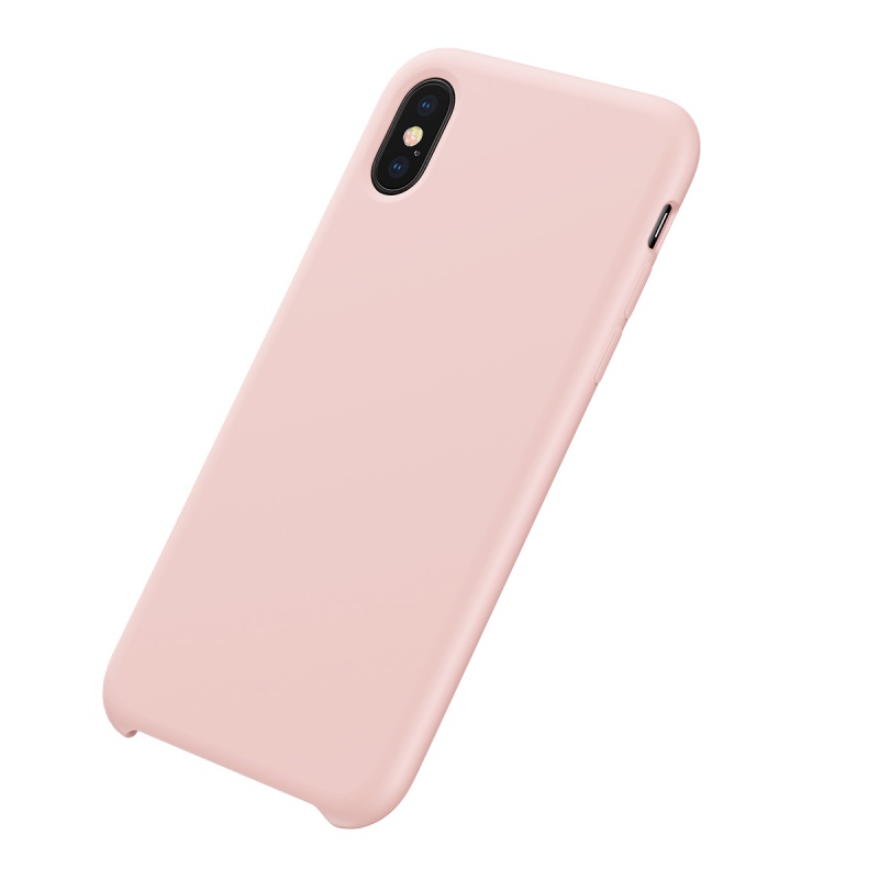 Silikonové pouzdro Baseus Original LSR Case pro Apple iPhone X/XS, růžová