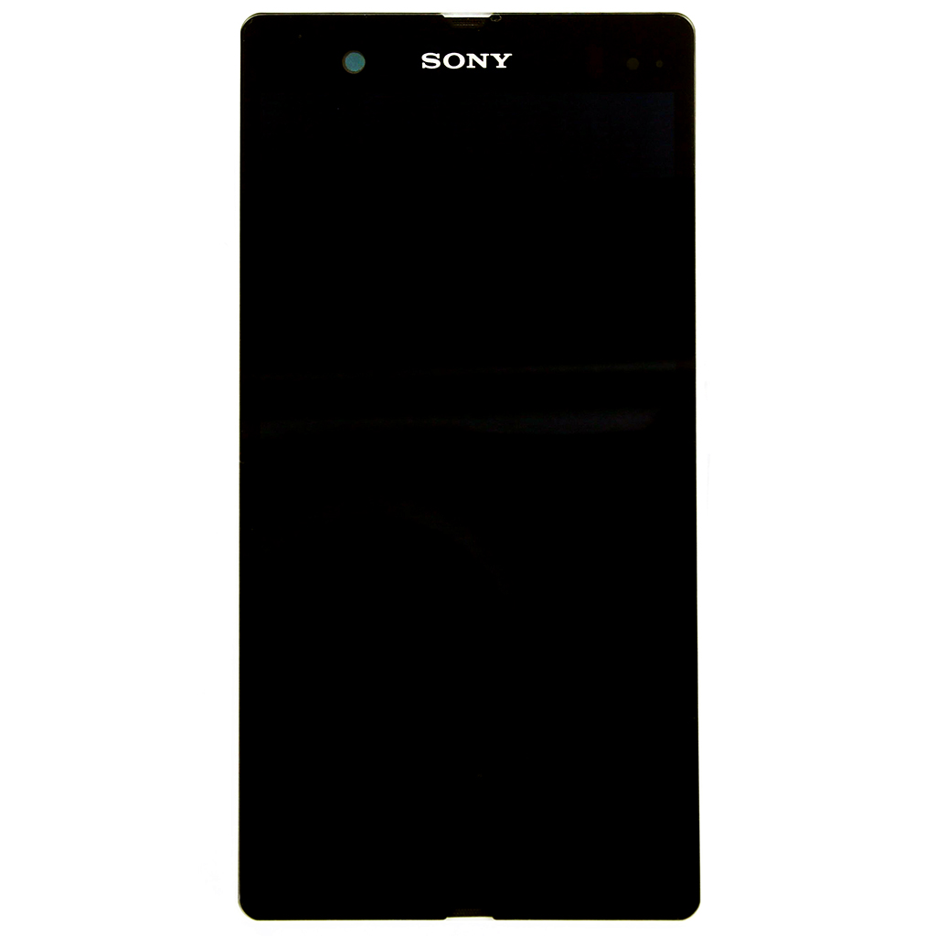 LCD + dotyk + přední kryt pro Sony Xperia 1, grey (Service Pack)