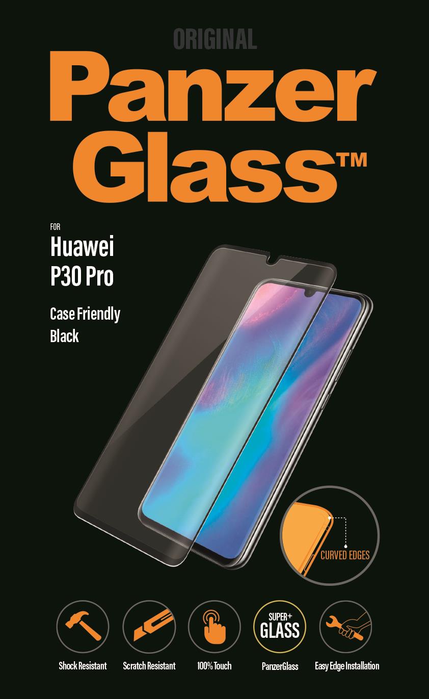 Ochranné sklo displeje PanzerGlass Premium pro Huawei P30 Pro, černá