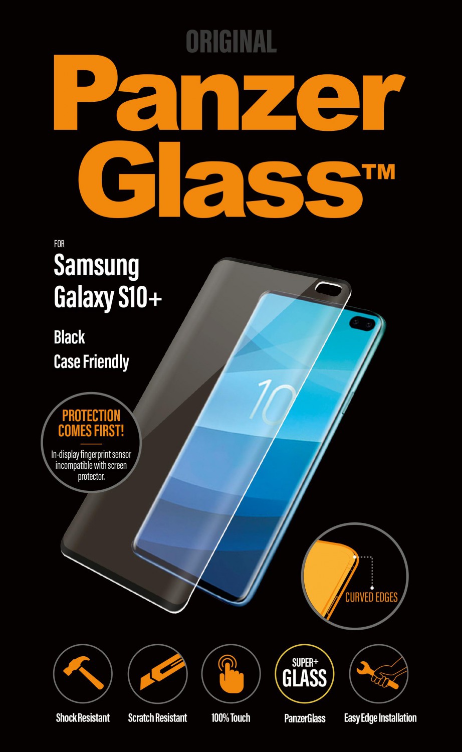 Ochranné sklo displeje PanzerGlass Premium pro Samsung Galaxy S10 plus, transparentní