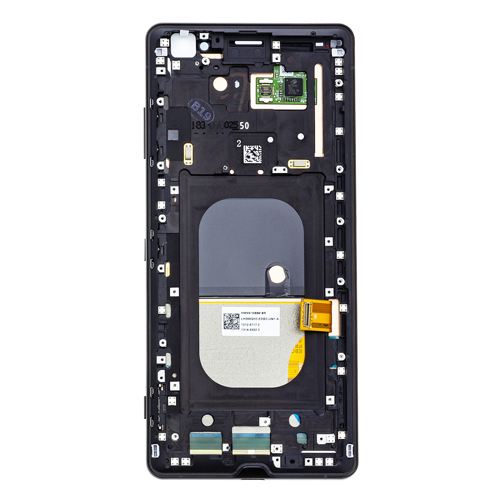 LCD + dotyk + přední kryt pro Sony Xperia XZ3, black ( Service Pack )