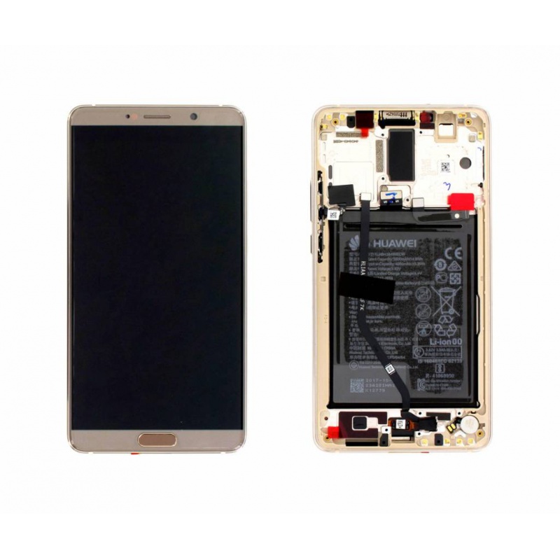 LCD + dotyk + rámeček + baterie pro Huawei Mate 10, brown (Service Pack)