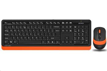 Levně Bezdrátová klávesnice + myš A4tech FG1010 FSTYLER, oranžová
