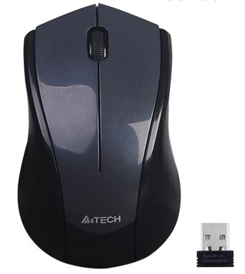 Bezdrátová optická myš A4tech G3-400N , V-Track, 2.4GHz, 10m dosah, šedo-černá