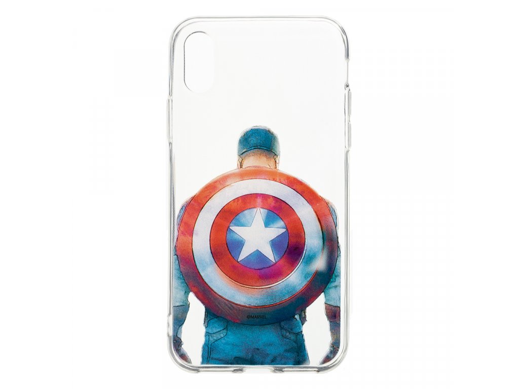 Zadní kryt Marvel Captain America 002 pro Apple iPhone 11 Pro, transparent