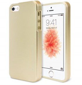 Silikonové pouzdro Mercury iJelly Metal pro Apple iPhone 11 Pro, zlatá