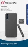 Silikonové pouzdro CellularLine SENSATION pro Samsung Galaxy A50/A30s, černá
