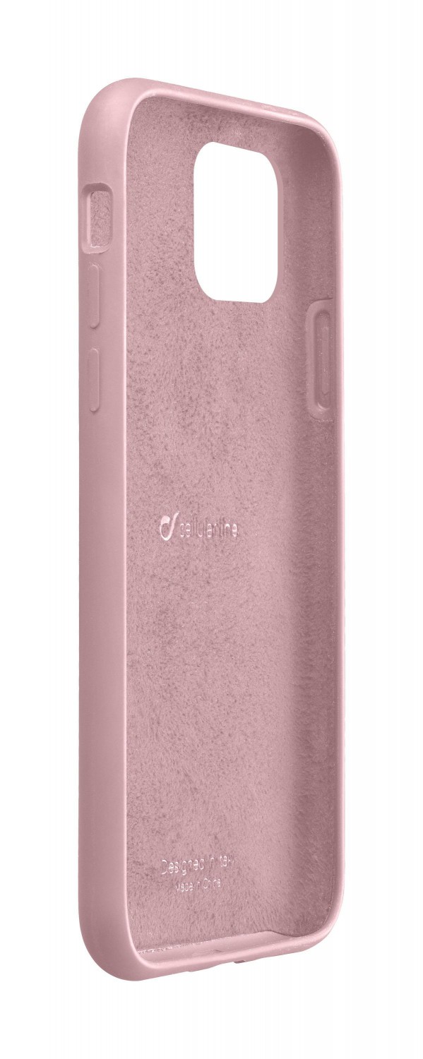 Levně Silikonové pouzdro CellularLine SENSATION pro Apple iPhone 11 Pro Max, růžová