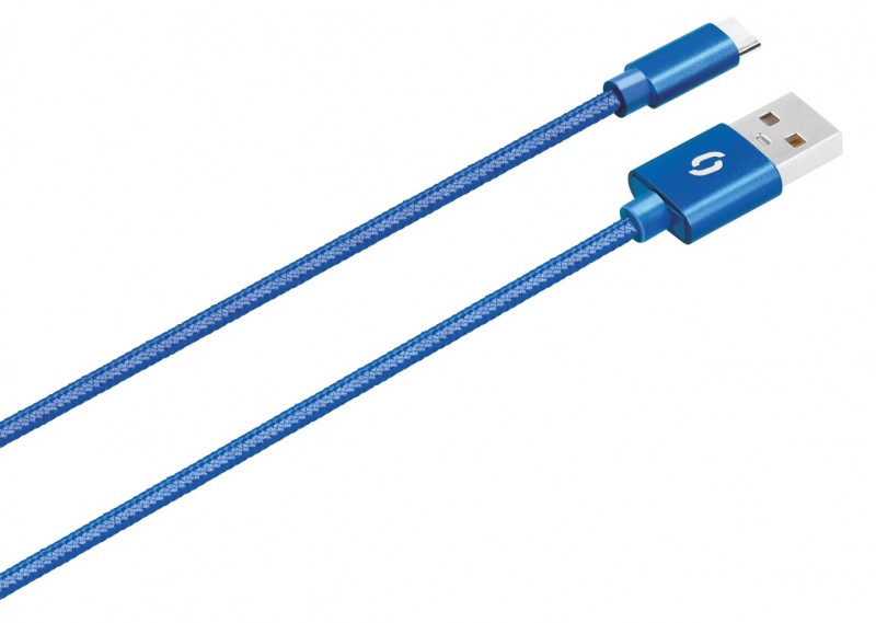 Datový kabel ALIGATOR PREMIUM 2A, USB-C, modrá
