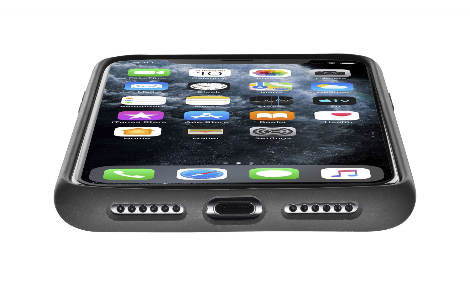 Silikonové pouzdro CellularLine SENSATION pro Apple iPhone 11 Pro, černá