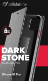 Cellularline Elemento Dark Stone flipové pouzdro pro Apple iPhone 11 Pro, černé