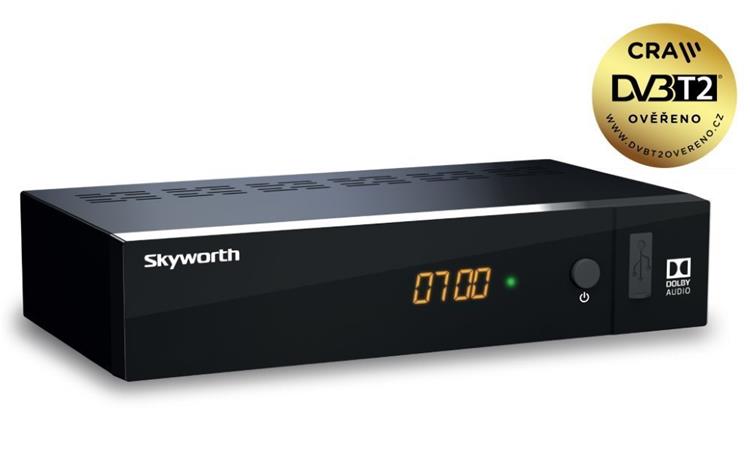 DVB-T2 Set Top Box Skyworth SKW-T21FTA, černá