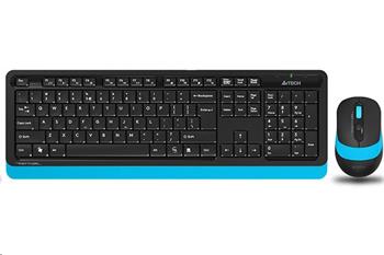 Levně Set bezdrátová klávesnice + bezdrátová myš A4tech FG1010 FSTYLER, modrá