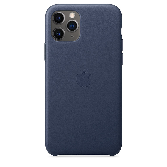 Kožené pouzdro Leather Case pro Apple iPhone 11 Pro Max, Midnight Blue