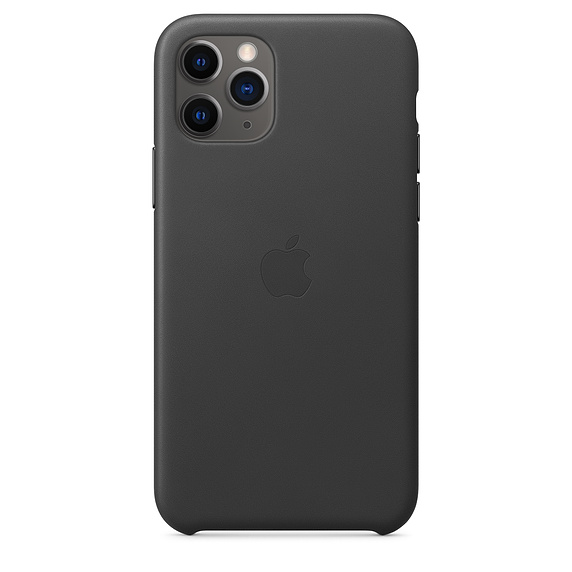 Kožené pouzdro Leather Case pro Apple iPhone 11 Pro Max, black.