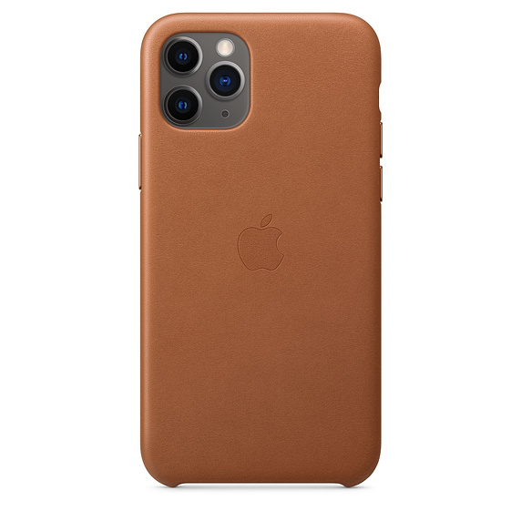 Kožené pouzdro Leather Case pro Apple iPhone 11 Pro Max, Saddle Brown