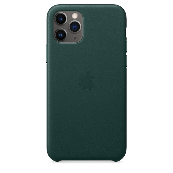 Kožené pouzdro Leather Case pro Apple iPhone 11 Pro Max, Forest Green