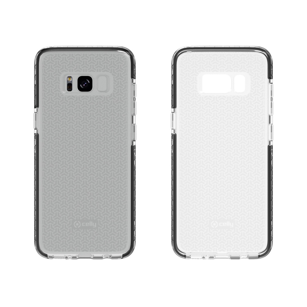 Zadní kryt CELLY Hexagon pro Samsung Galaxy S8, černý