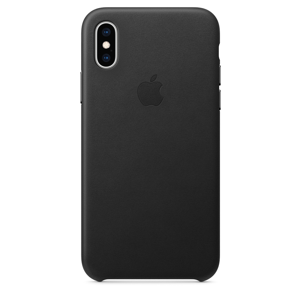 Levně Kožené pouzdro Leather Case pro Apple iPhone XS Max, black