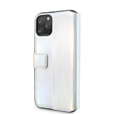 Guess Iridescent pouzdro flip GUFLBKN58BLD pro Apple iPhone 11 Pro silver 