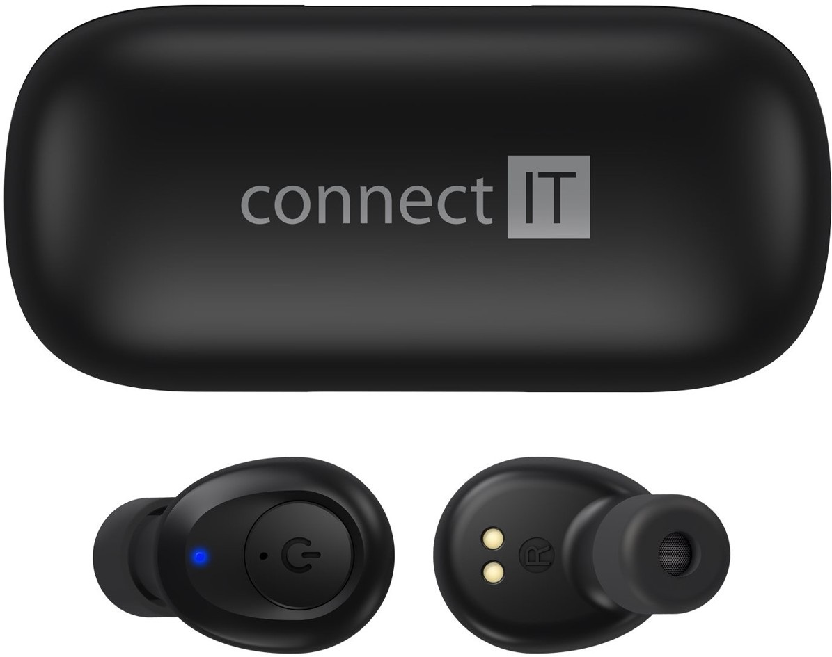 Bluetooth sluchátka Connect It True Wireless HYPER-BASS Ed. II (CEP-9100-BK) černá