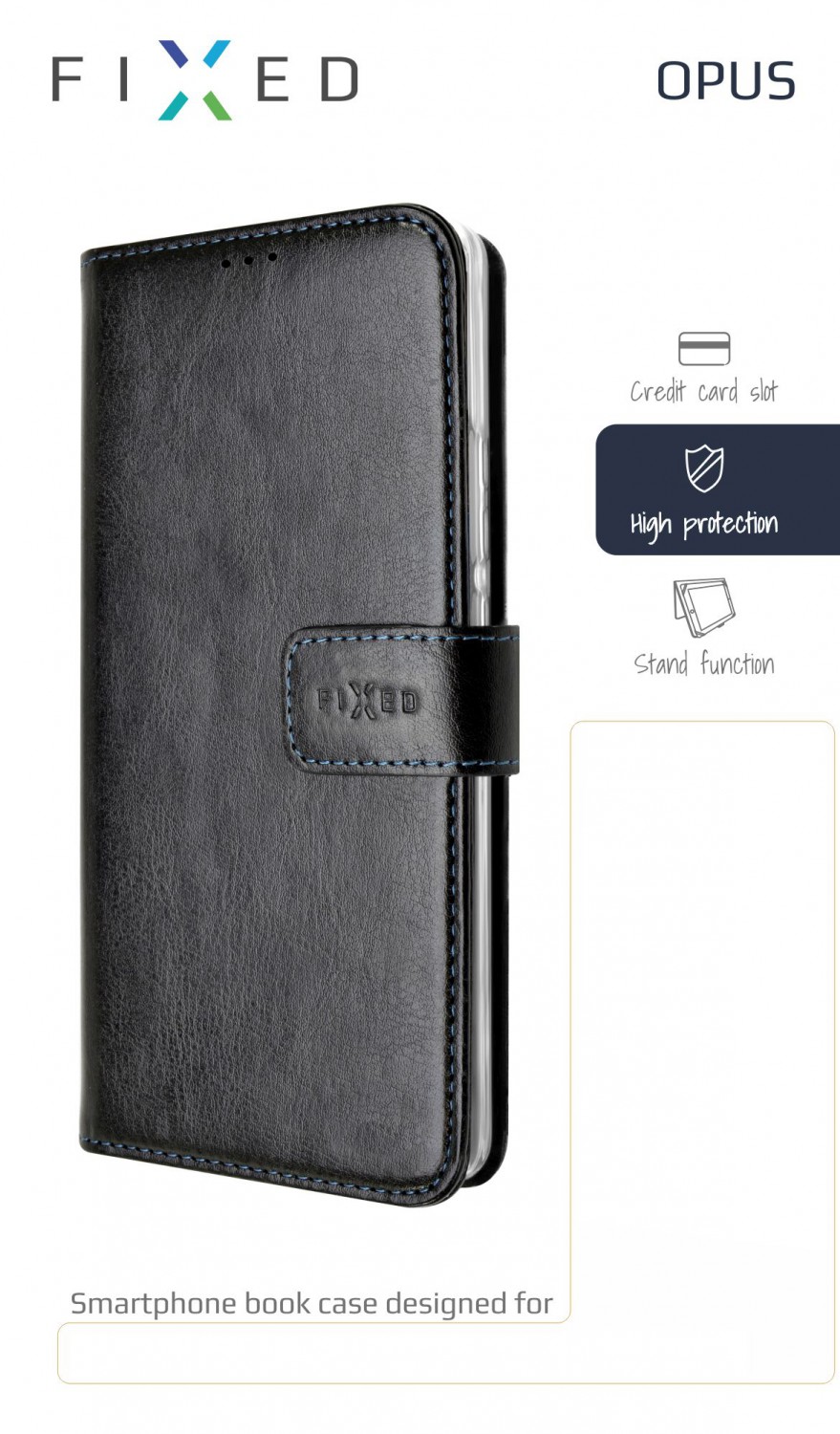 FIXED Opus flipové pouzdro pro Xiaomi Redmi 8, černé