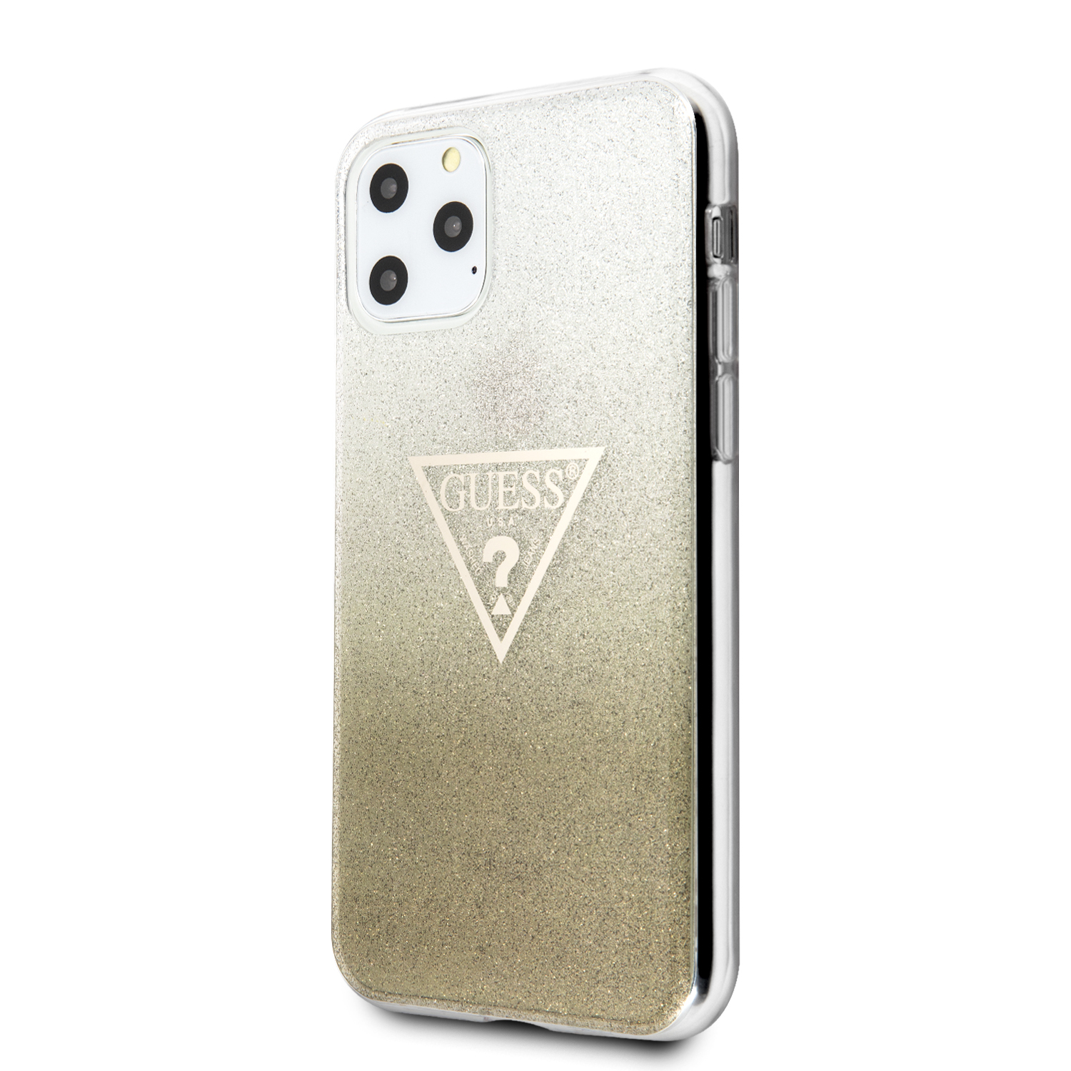 Guess Solid Glitter Zadní kryt GUHCN58SGTLGO pro Apple iPhone 11 Pro gold 