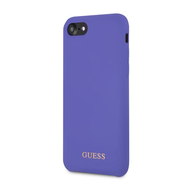 Guess Saffiano silikonové pouzdro GUHCI8LSGLUV pro Apple iPhone 7/8/SE 2020, fialová