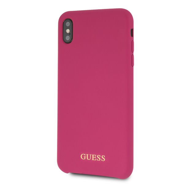 Guess silikonové pouzdro GUHCI65LSGLPI pro Apple iPhone XS Max pink