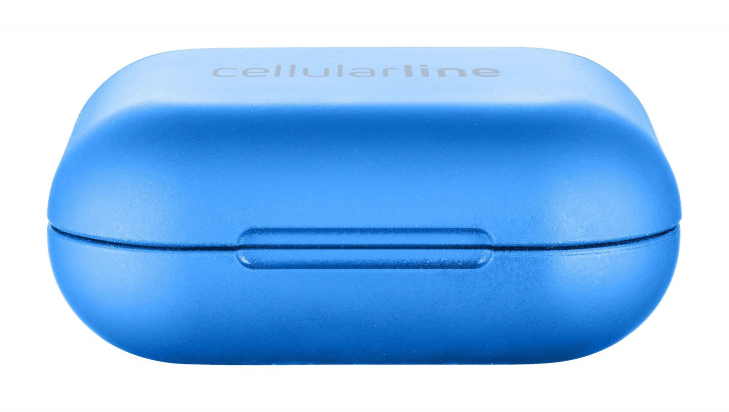 True wireless sluchátka Cellularline Java s dobíjecím pouzdrem, modrá