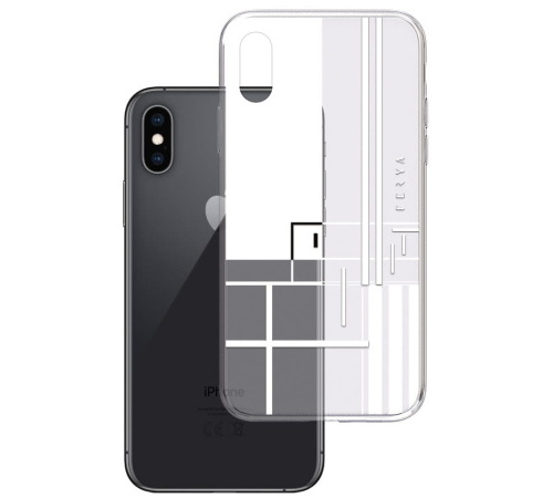 Kryt ochranný 3mk Ferya Slim pro Apple iPhone Xs Max, LINE White