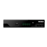 stolní TESLA TE-310 Black, DVB-T2 HEVC FTA přijímač a rekordér s USB