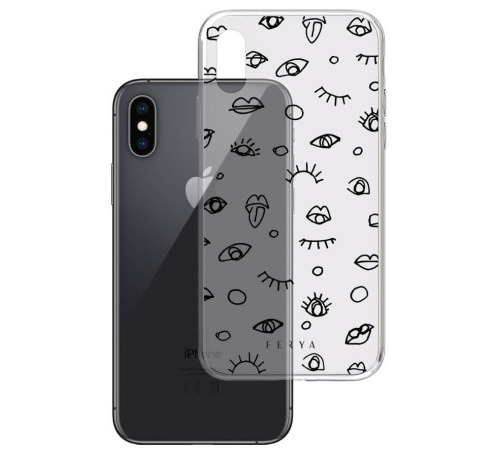 Kryt ochranný 3mk Ferya Slim case pro Apple iPhone Xs, BLINK black