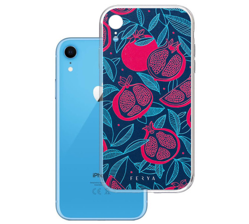 Kryt ochranný 3mk Ferya Slim case pro Apple iPhone XR, POMEGRANATE