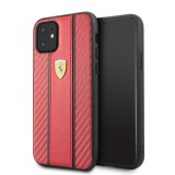 FESNMHCN61RE Ferrari Carbon Kryt pro iPhone 11 Red