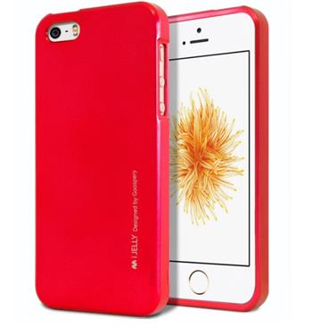 Silikonové pouzdro Mercury iJelly Metal pro Apple iPhone 6/6S, červená