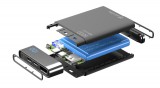 Kompaktní powerbanka Cellularline FreePower Manta HD, 5000 mAh, USB-C + USB port, rychlé nabíjení, černá