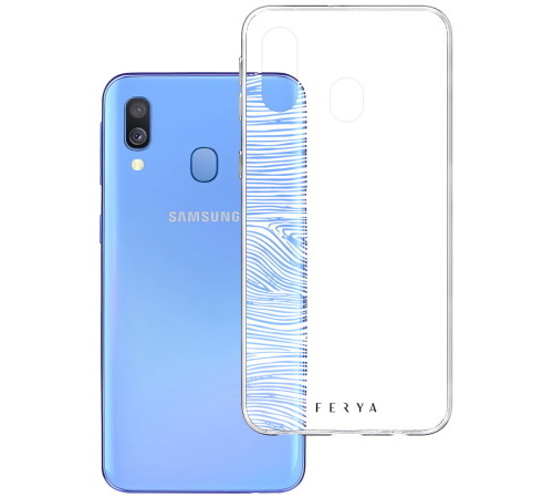 Kryt ochranný 3mk Ferya Slim pro Samsung Galaxy A40, FOREST White