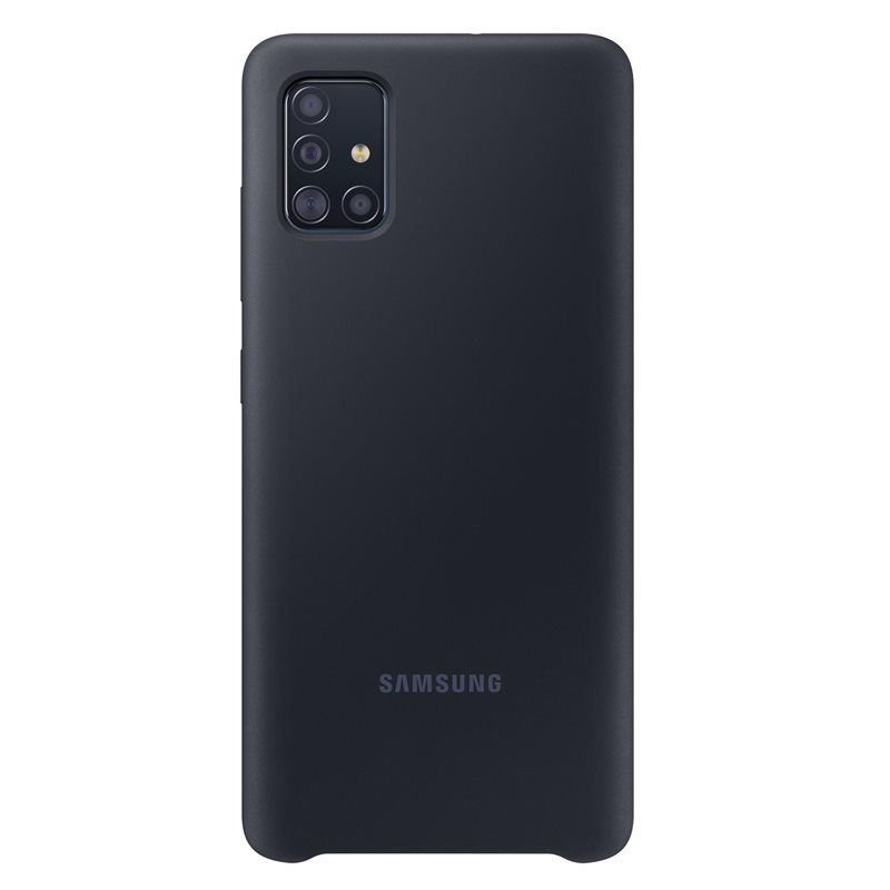 Silikonové pouzdro Silicone Cover EF-PA715TBEGEU pro Samsung Galaxy A71, černá