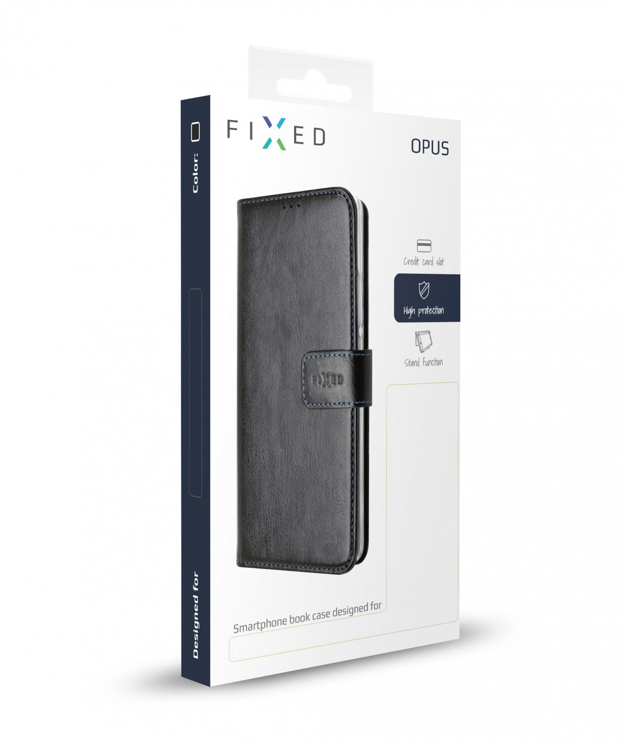 FIXED Opus flipové pouzdro pro Motorola One Macro, černé