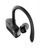 True wireless sluchátka Cellularline BOOST se sportovními nástavci,  AQL® certifikace, černá