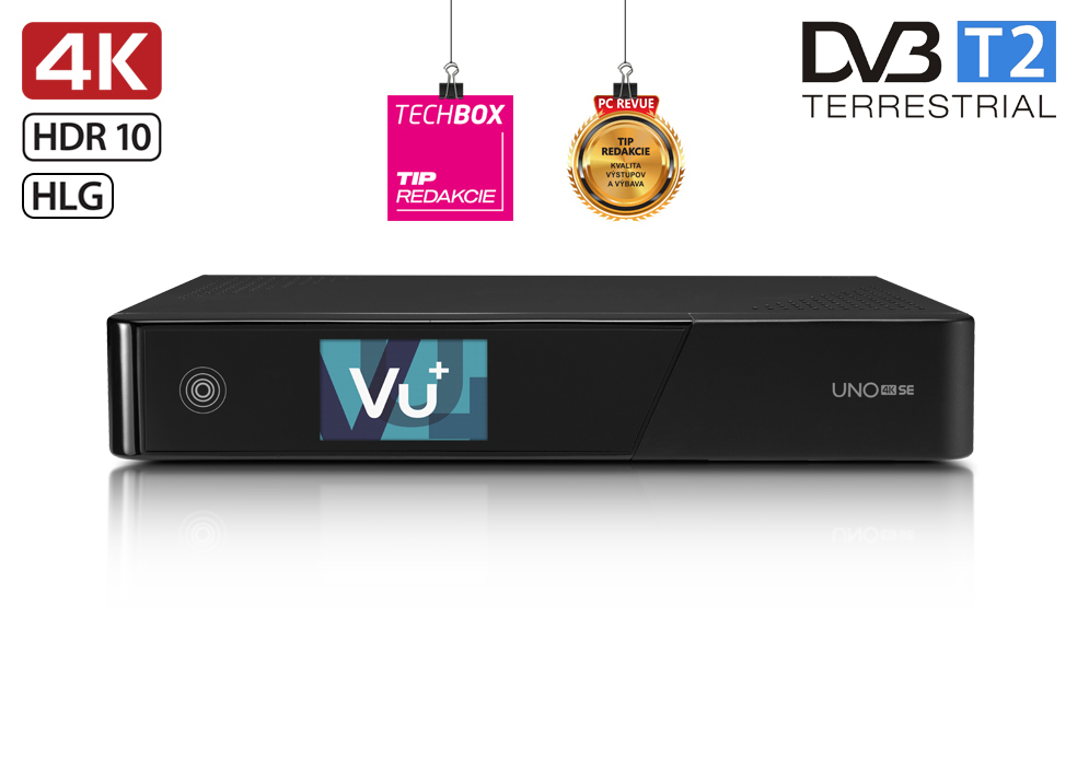 VU+ UNO 4K SE / MTSIF/ Dual DVB-T2 černá