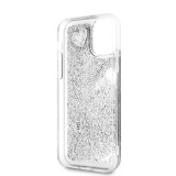 Guess Glitter Hearts Zadní kryt GUHCN58GLHFLSI pro Apple iPhone 11 Pro silver 