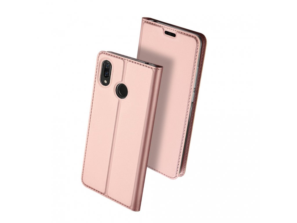 Flipové pouzdro Dux Ducis Skin pro Huawei Y6 2019, světle růžová 