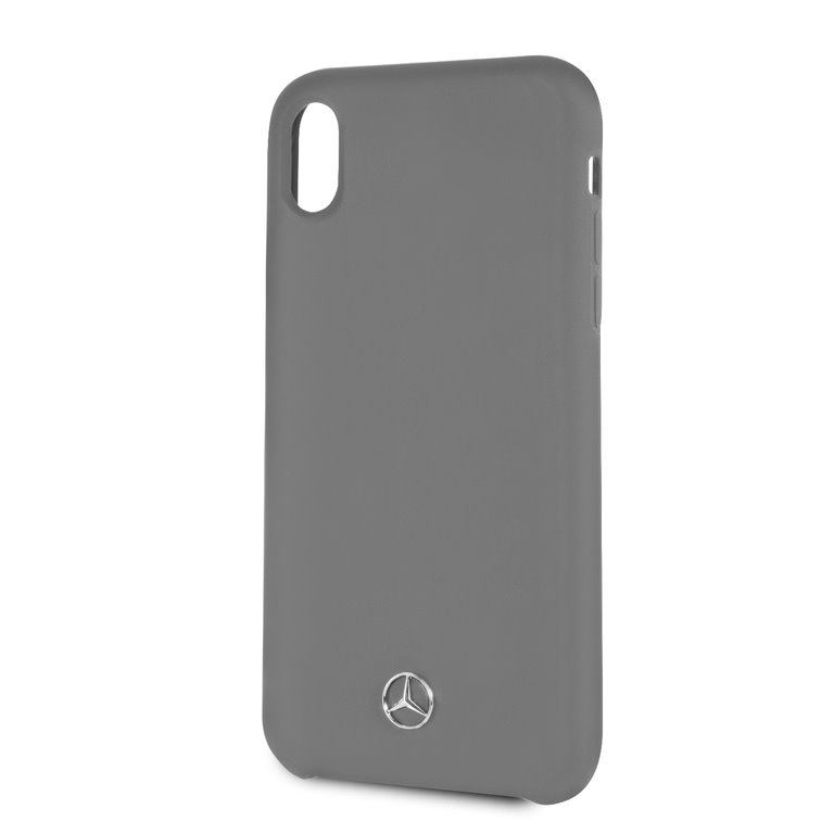 Mercedes Lining silikonové pouzdro MEHCI61SILGR pro Apple iPhone XR grey