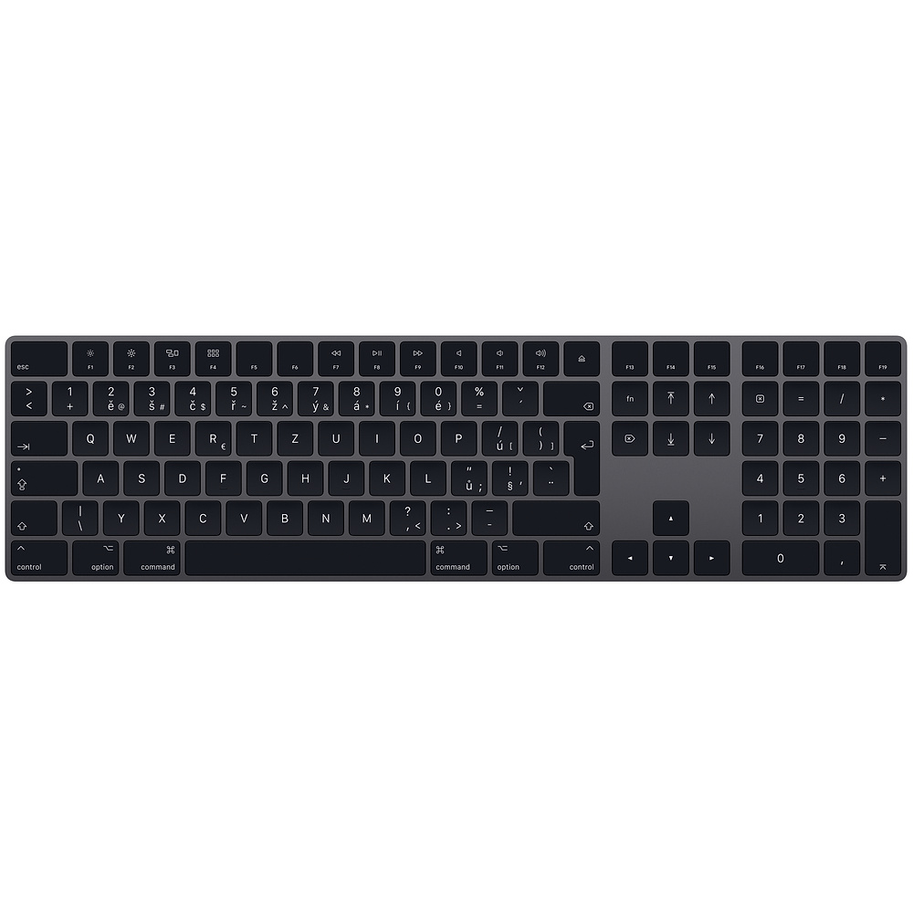 Apple Magic Keyboard s numerickou klávesnicí CZ, Space Grey