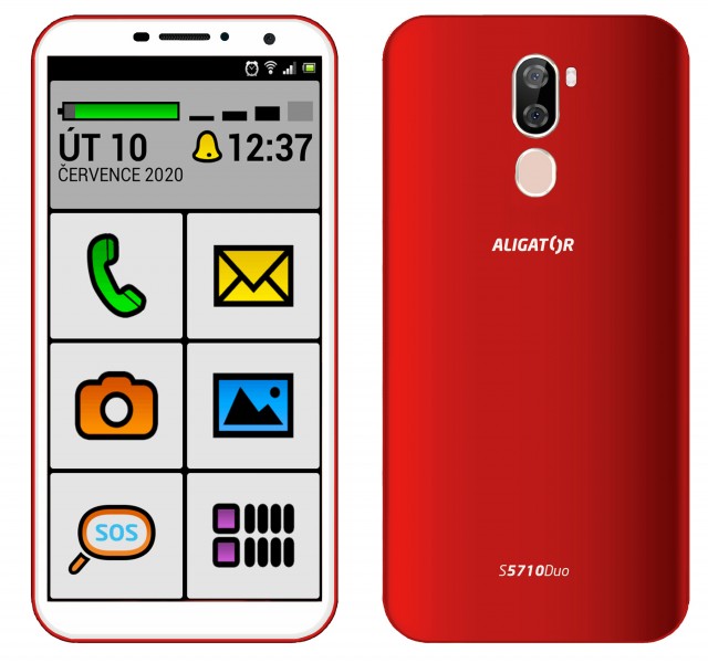 ALIGATOR S5710 SENIOR Duo 16GB červený